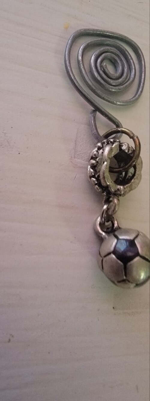 Handmade Charm For Teabag -soccer-